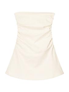 Мини платье Bershka, Beige/Ecru