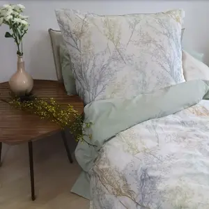 Постельное белье из сатина Mako Bed Art S Ashford бежевый 160x210 см + 65x100 см Fleuresse