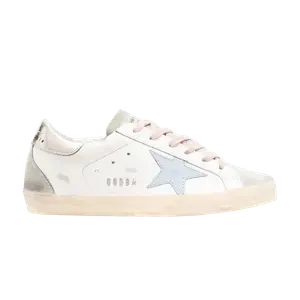 Кроссовки Golden Goose Wmns Superstar White Silver Ice Blue, белый