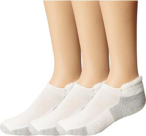 Комплект из 3 пар беговых роликов Rolltop Thorlos, цвет White/Platinum