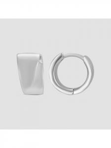 Adeliás Женские серьги - серьги-кольца на шарнирах из серебра 925 пробы