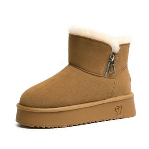 Зимние ботинки женские O.L, цвет Chestnut