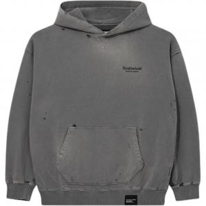 Худи с потертыми карманами NEIGHBORHOOD, серый