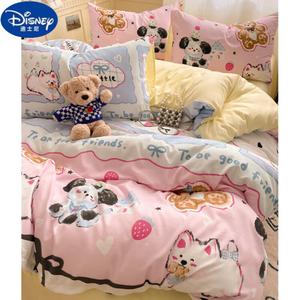 Disney Комплект постельного белья 1,8 м, 4 предмета: пододеяльник 200x230 см, милые питомцы, категория А, для мам и малышей