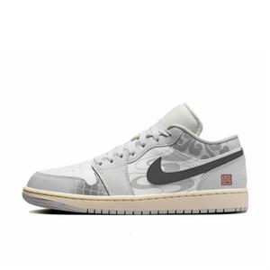 Jordan Кроссовки баскетбольные женские Air 1 Low-Top Vintage серо-белые