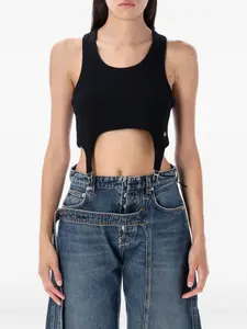 Топ в рубчик Jean Paul Gaultier, черный