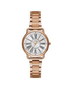 Женские часы Jackie W1148L3 из стали с ремешком из розового золота Guess, золотой