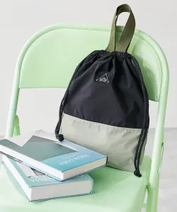 Двухцветная сумка на завязках с ручками, идеально подходит для школьных сумок детей, мальчиков и девочек, весна/лето 2026 Devirock, цвет 003-Black