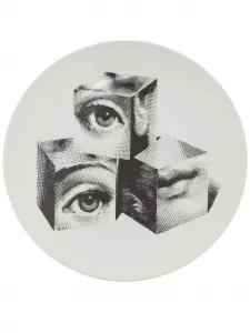 Тарелка с рисунком, 26 см, Fornasetti, белый