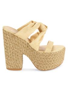 Сандалии Playa Sohigh Knot Platform Stuart Weitzman, бежевый