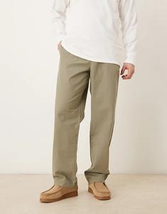 Зеленые брюки-карго ASOS DESIGN