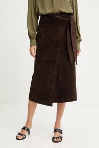 Замшевая юбка Never Fully Dressed, коричневый
