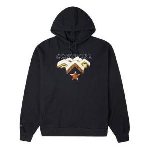 Толстовка Men's Converse Mountains Pattern Printing Fleece Lined Black, черный