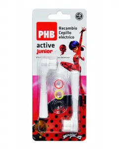 Запасные щетки для электрической зубной щетки Active Junior Phb