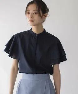 Блузка из хлопчатобумажной вискозы Suite L, цвет Navy [075]