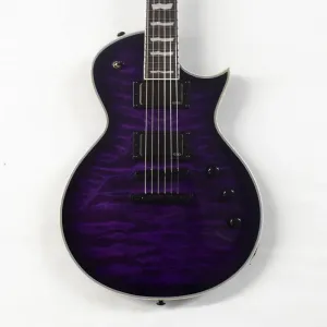 Электрогитара ESP LTD EC-1000-QM See Thru Purple с звукоснимателями EMG