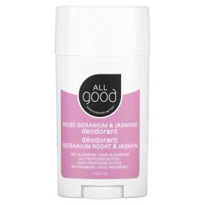 All Good Products Дезодорант Розовая Герань и Жасмин 2,5 унции