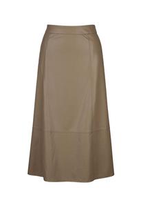 Юбка-Летучая из искусственной кожи Madeleine, коричневый