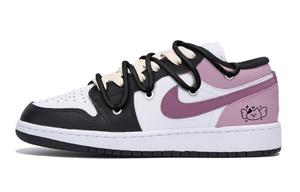 Баскетбольные кроссовки Air 1 Vintage Men Low-Top Black/Pink Jordan