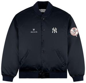 Куртка Aimé Leon Dore x New York Yankees Satin Varsity Jacket 'Navy Blazer', синий