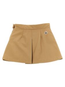 Плиссированная юбка Moncler Enfant, бежевый