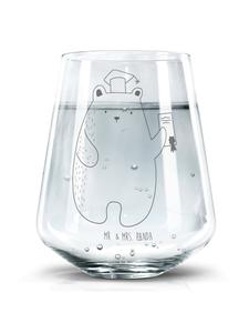 Стакан для питья с изображением медведя, без слов, прозрачный Mr. & Mrs. Panda
