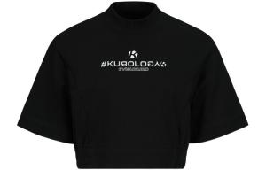 Укороченный топ женский черный Evisu