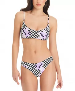 Женский бикини-топ-бралетт и плавки с кольцами Red Carter, мультиколор