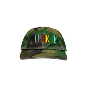 6-панельный многоцветный логотип Supreme, Woodland Camo