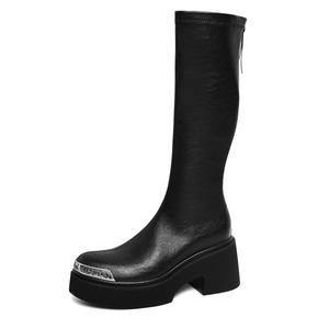 Сапоги женские черные 7,5 см CAMEIDO, Black