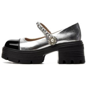 DAPHNE Серебряные туфли Мэри Джейн, цвет Silver