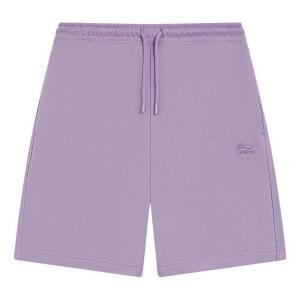 Шорты китайские цветные вышитые логотипы шорты Li-Ning, фиолетовый