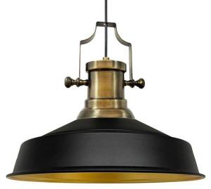 Подвесной светильник Bamyum Asletl Industrial, 41x36x41 см, черный/золотой