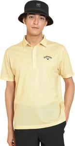Мужская рубашка-поло Callaway с коротким рукавом (впитывающая пот, быстросохнущая, сетчатая ткань Kazeana) / для гольфа / C25134119, желтый