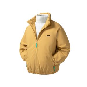Пуховик Unisex Stand Collar Thickened Jeep, желтый