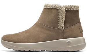 Зимние ботинки женские Skechers с декором, коричневый