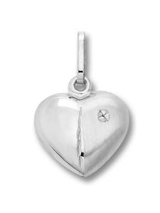 ONE ELEMENT Кулон в форме сердца из серебра 925 пробы