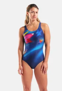 Купальник print control pro с открытой спиной Arena, Multi-Navy-Navy