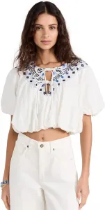 Free People Женский топ Joni с вышивкой