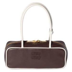 MIU MIU Кожаная женская сумка Брайарвуд и белая