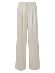 MADELEINE Широкие брюки со складками в жемчужно-белом цвете