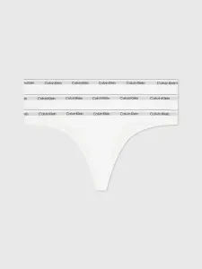 Трусики Calvin Klein Underwear "3 PACK THONG (LOW-RISE)" (3 шт. в упаковке, 3 шт. в упаковке), с поясом с логотипом, белый
