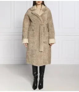 Куртка из овчины regular fit Silvian Heach, бежевый