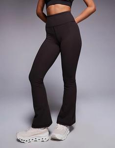 4505 Petite Icon Мягкие облегающие леггинсы для йоги с высокой талией, шоколадного цвета