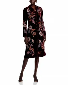 Бархатное платье-рубашка Gineva в цвете Blackberry Johnny Was