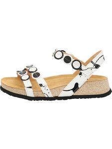 Кожаные сандалии белого/черного цвета Think!