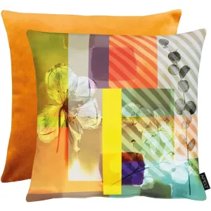 Декоративная подушка Enja Чехол для двусторонней подушки без наполнителя, 1 шт. Apelt, Orange + Ornamente