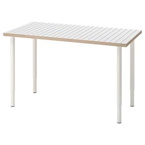 Рабочий стол LAGKAPTEN/OLOV IKEA, 120x60 см, белый/антрацит/белый
