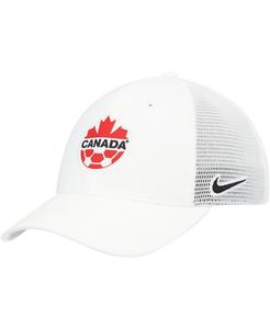 Мужская белая кепка Canada Soccer Legacy91 Aerobill Performance Flex Nike