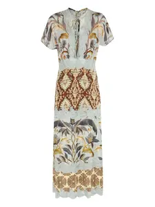 Макси-платье Mixed Snake Garden Farm Rio, коричневый